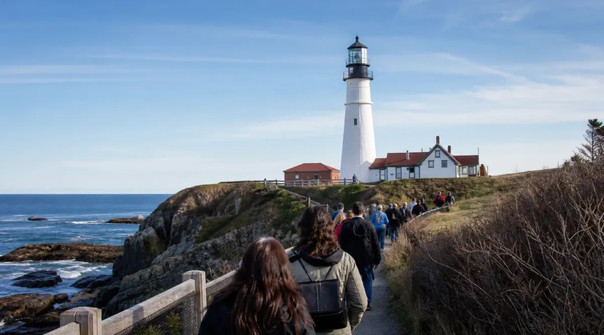 Lighthouse Tours — coastal educational illustration