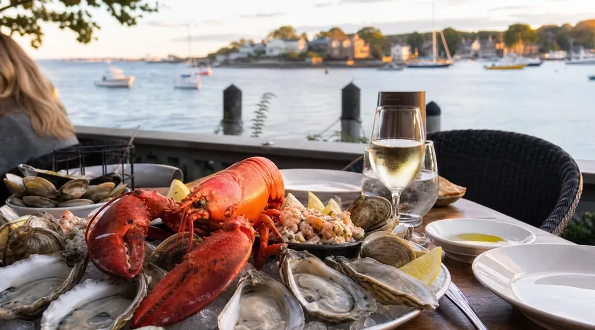 Seafood Restaurants — coastal educational illustration