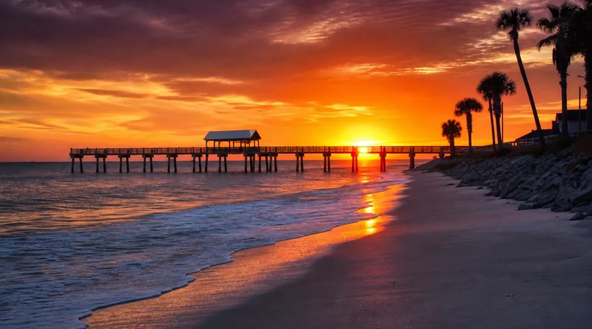 Sunset Spots — coastal educational illustration